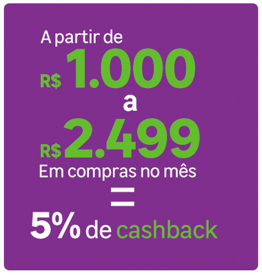 5% de cashback